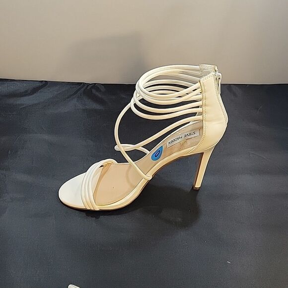 STEVE MADDEN MULTI-STRAP HIGH HEEL ROUND TOE SANDAL - Picture 12 of 15